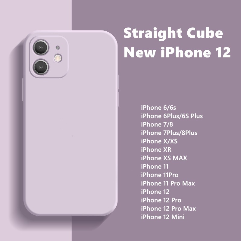 Ốp lưng TPU mềm màu kẹo bảo vệ camera thời trang cho iPhone 11 12 Pro Max 6 6s 7 8 Plus X XS MAX XR SE 2020