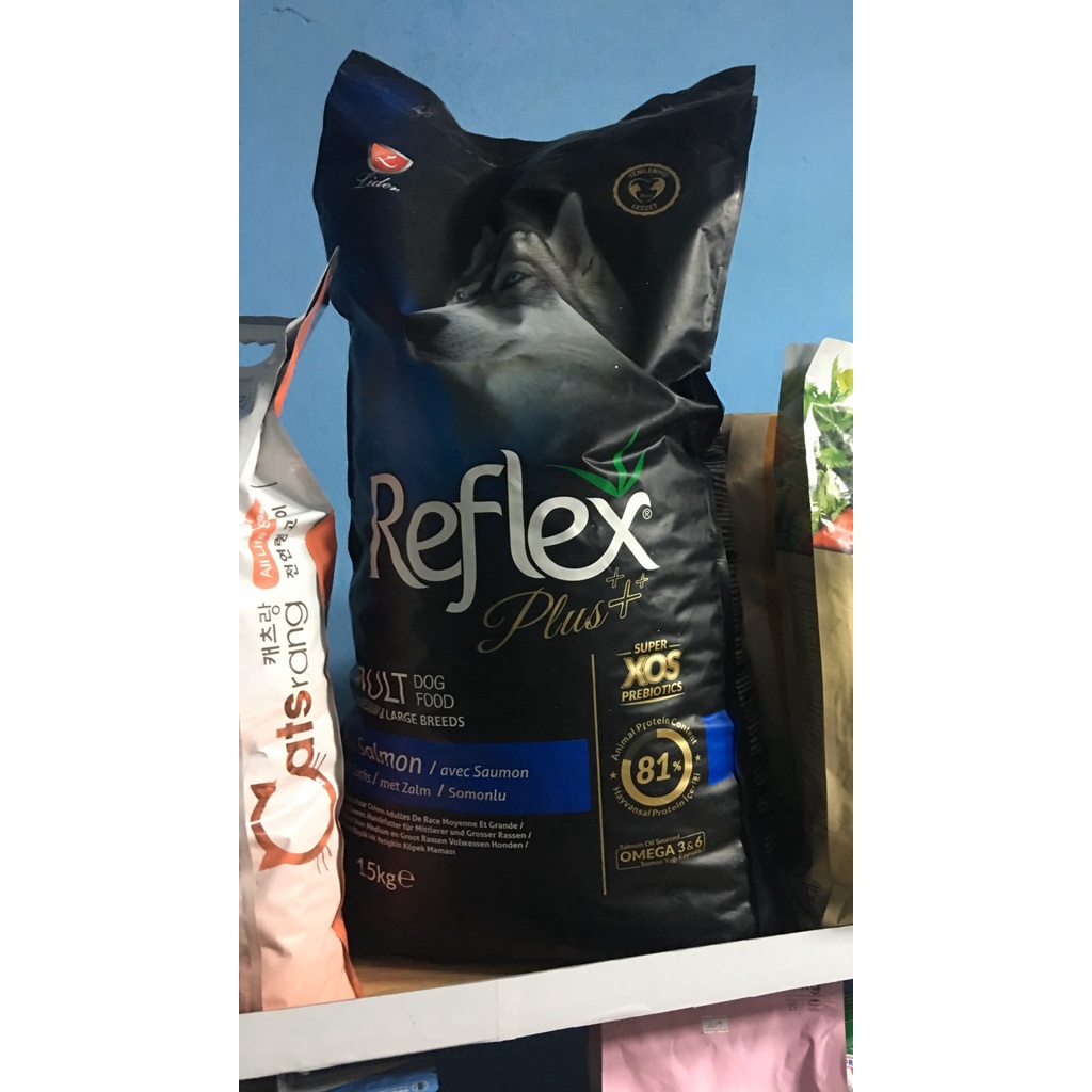 [THỨC ĂN] [GIÁ TỐT SIÊU TIẾT KIỆM] TÚI CHIẾT 1KG Thức ăn cho chó Reflex Plus Medium &amp; Large Breed Adult Dog Food Salmon