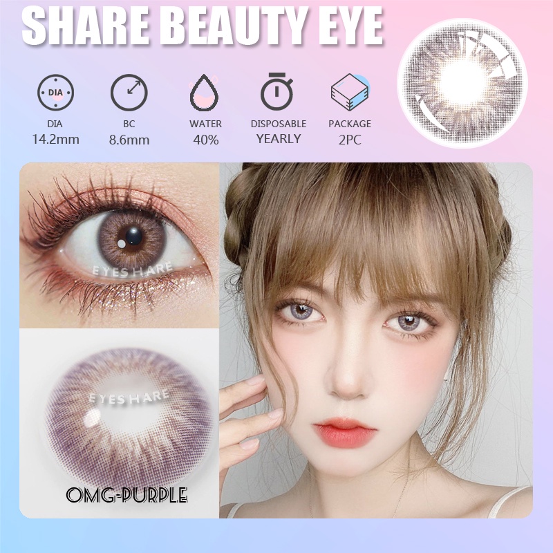 EYESHARE Cặp Kính Áp Tròng Màu Sắc Tùy Chọn Chất Lượng Cao