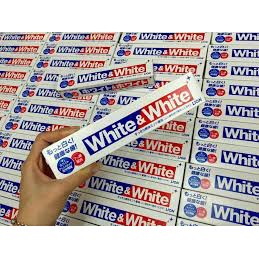Kem đánh răng White & White Nhật Lion 150g