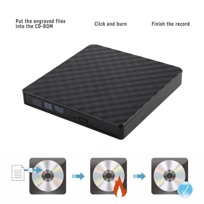 USB 3.0 Đầu ghi DVD gắn ngoài Máy ghi DVD RW Ổ đĩa quang Đầu CD / DVD ROM MAC OS Windows XP / 7/8/10 Chất liệu nhựa ABS