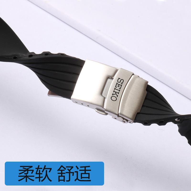 Dây Đeo Đồng Hồ Seiko No. Đồng Hồ Thể Thao 5 Dây Đeo Cao Su Silicone Mềm Chống Thấm Nước Cho Nam 20 22