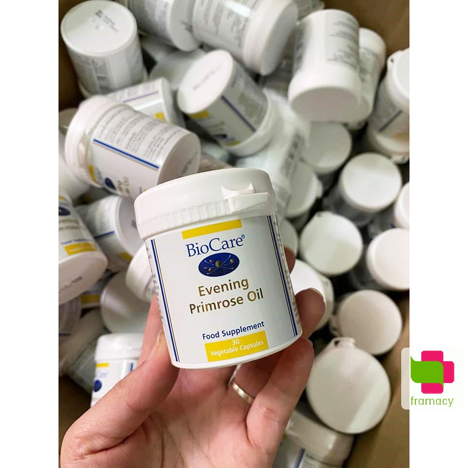 Tinh dầu Hoa anh thảo BioCare Evening Primrose Oil, Anh (30 viên) làm đẹp da tóc, cân bằng nội tiết cho phụ nữ, mẹ bầu | BigBuy360 - bigbuy360.vn