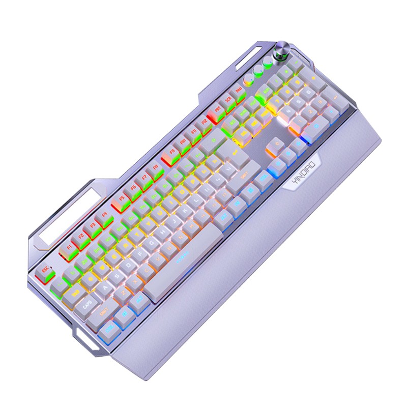 Bàn Phím Chơi Game Wili 104keys Usb 7 Màu Rgb Chất Liệu Hợp Kim Nhôm