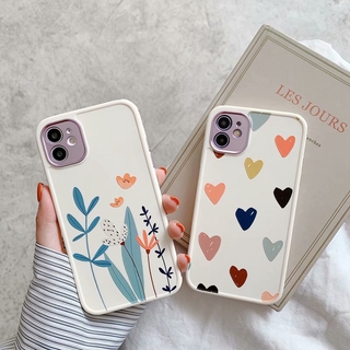 Ốp Lưng Silicone Mềm Chống Sốc In Hình Hoa / Trái Tim Sang Trọng Cho Iphone 12pro Max 12mini 11pro Max X Xs Max Xr Se 2020 7 8 Plus
