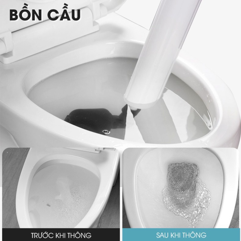 Dụng Cụ Thông Cống Áp Suất Nén Tới 8kg Tiện Lợi Nhanh ChóngFREESHIPSúng Thông Tắc Bồn Cầu,Bồn Rửa Chén