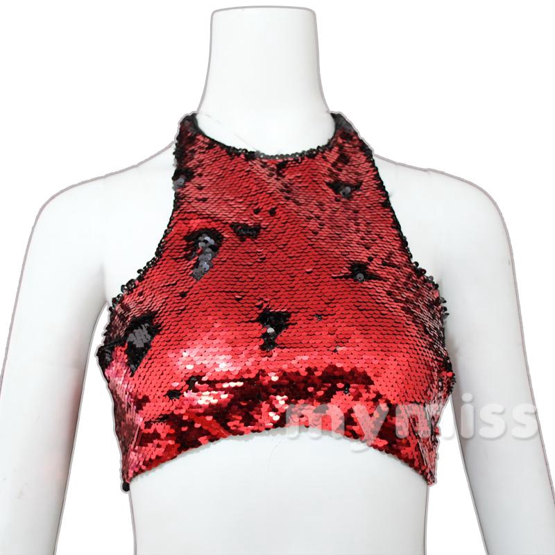 Áo croptop không tay đính kim sa lấp lánh thời trang | BigBuy360 - bigbuy360.vn