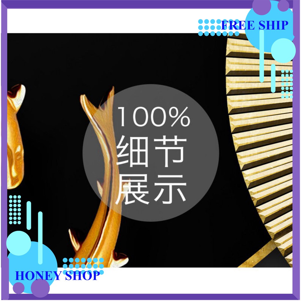 [Freeship] tranh treo tường hình đàn cá chép vàng bơi giá rẻ