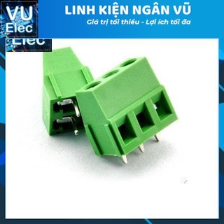 Cầu đấu kf128 5.08mm 2p-3p xanh lá