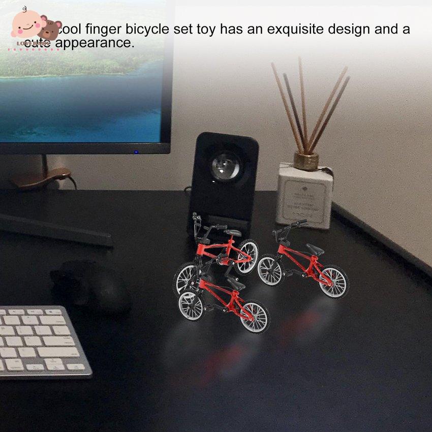 [HOT]Mini Size Simulation Alloy Finger Bike Children Kid Funnt Mini Finger Bike Toy