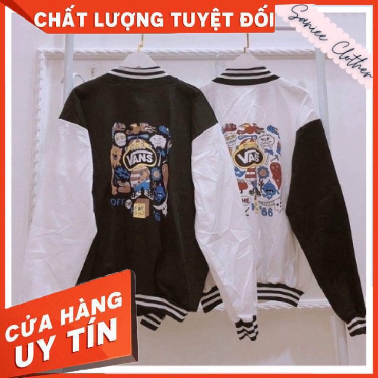 Áo Khoác Bomber Kaki Van, Áo Bóng Chày Unisex Saniee Clother Phong Cách Streetwear - SP000021 - Hàng nhập khẩu