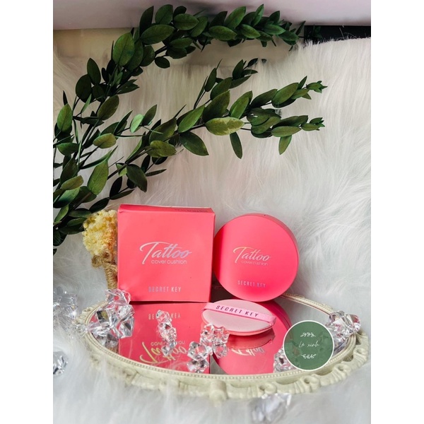 Phấn Nước Kiềm Dầu, Che Khuyết Điểm Hoàn Hảo Secret Key Tattoo Cover Cushion SPF50+/PA+++