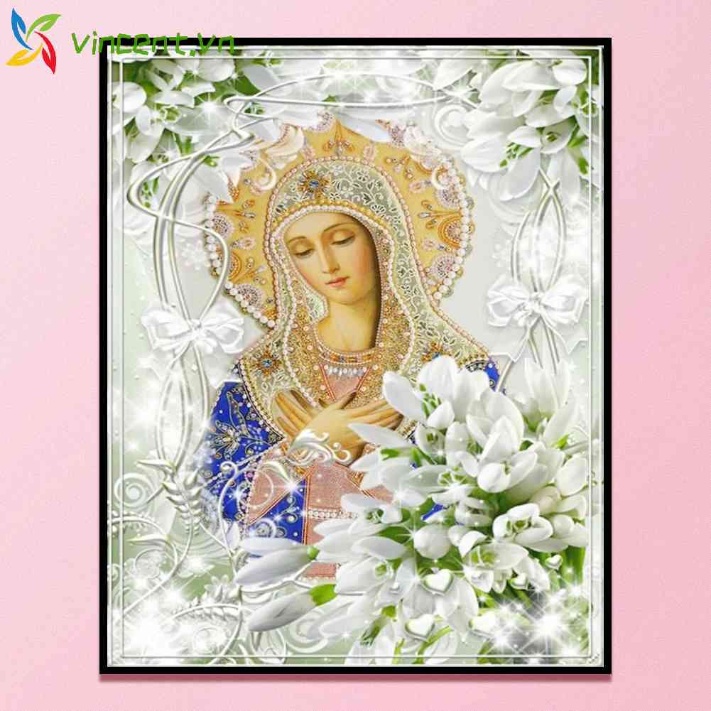 Toàn Bộ Tranh Thêu Chữ Thập 11CT Hình Đức Mẹ