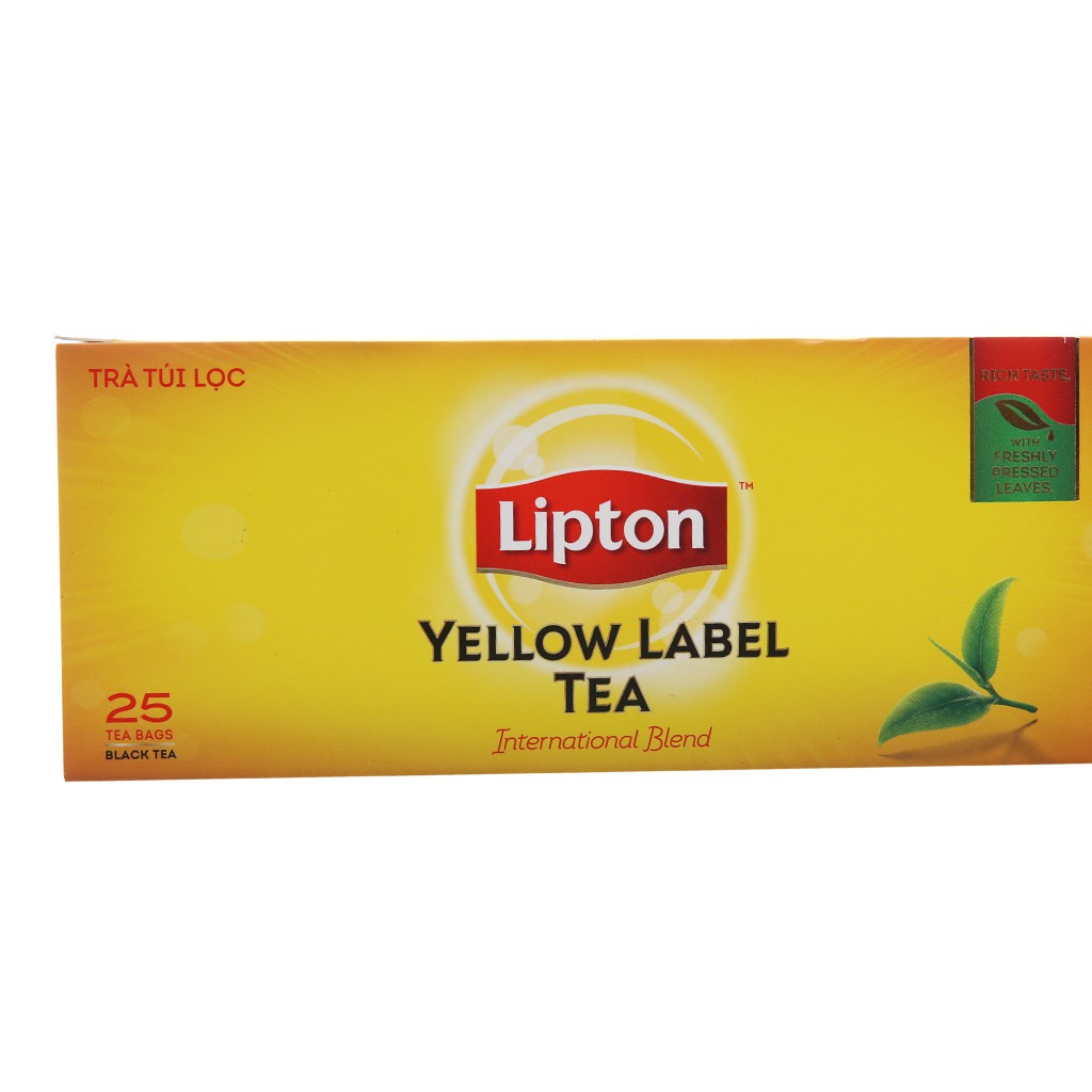 Trà đen Lipton nhãn vàng 50g (25 túi lọc x 2gr)