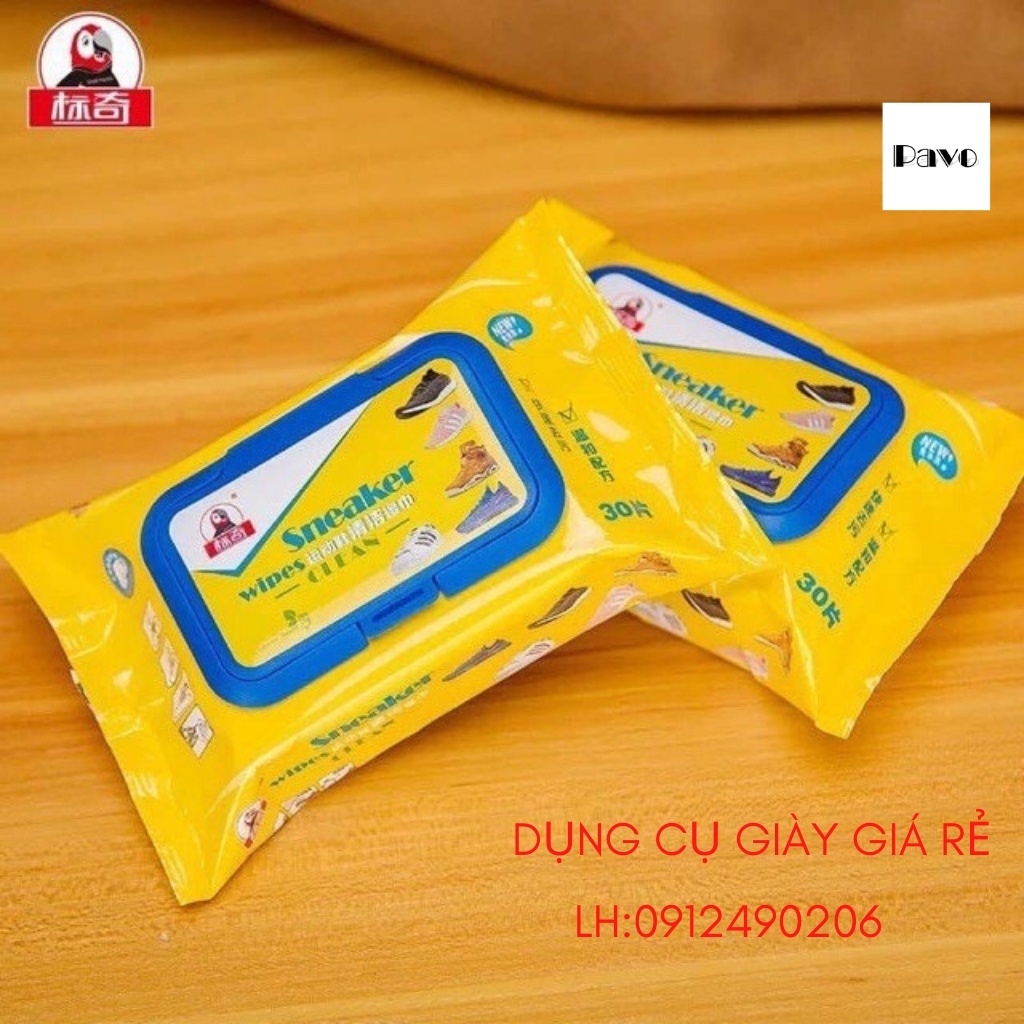 Giấy lau giày giày trắng, túi xách nhanh khô, tiện lợi,siêu sạch