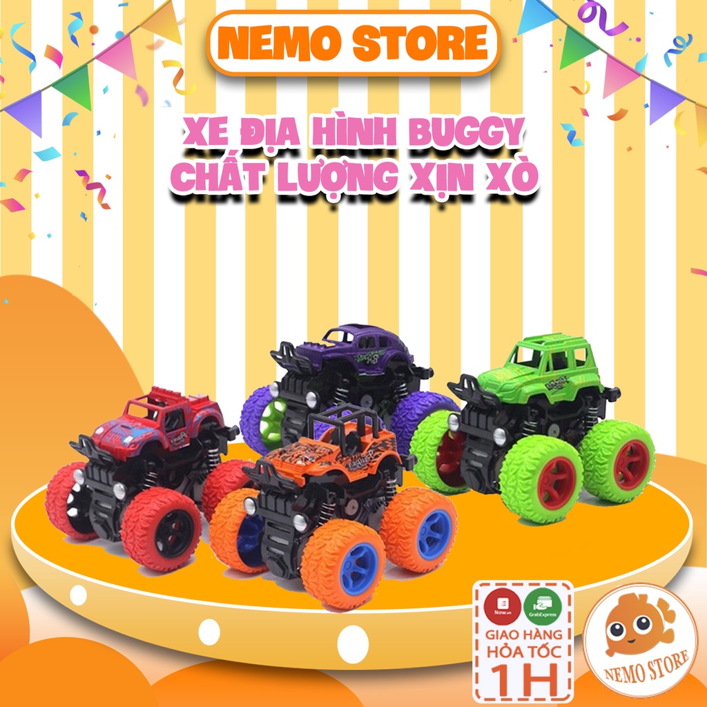 [Mã 12LSSALE giảm 100% đơn 50k] Xe Ô tô đồ chơi địa hình Buggy dùng quán tính bánh to cỡ lớn