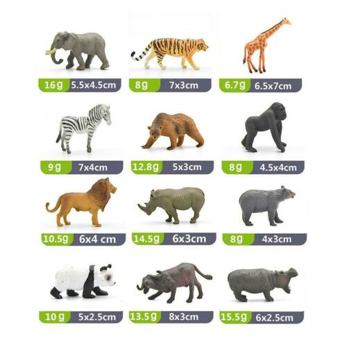 12 / bộ Mô Hình Động Vật Nhỏ Mô Phỏng Khủng Long Động Vật Biển Động Vật Hoang Dã Mô Hình Động Vật Thế Giới Mô Hình Đồ Chơi Giáo Dục Cho Trẻ Em