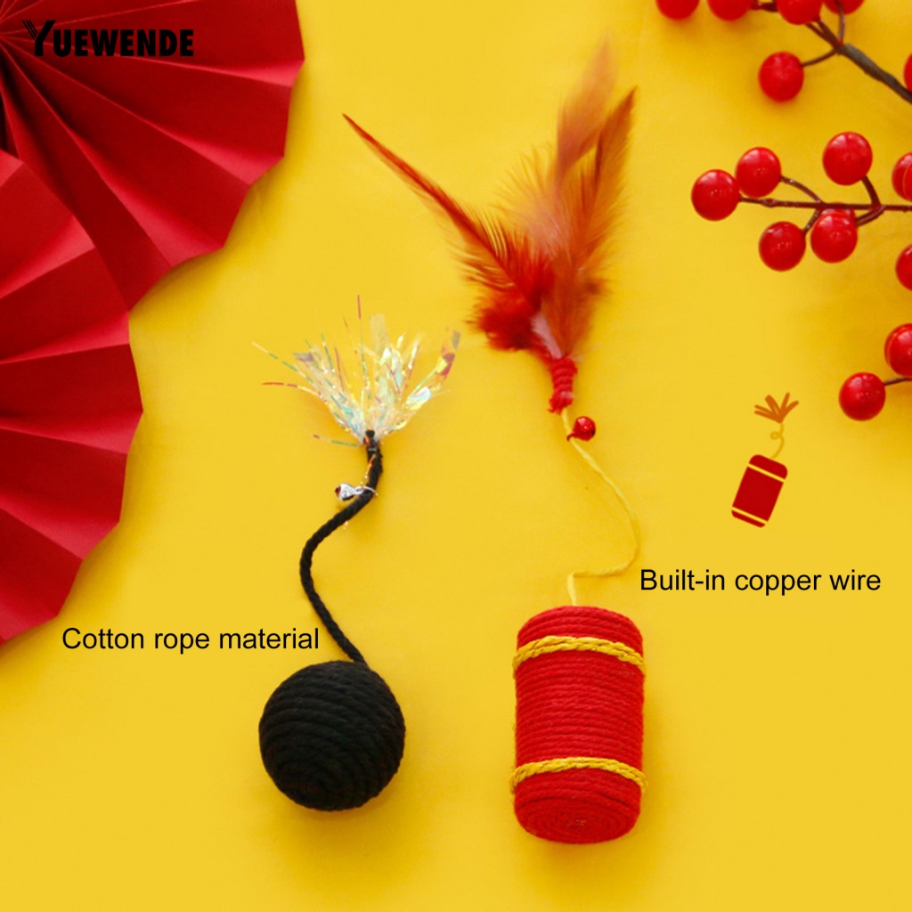 Bộ 2 Dây Thừng Cotton Đồ Chơi Dành Cho Mèo Cưng