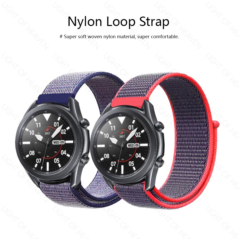 Dây đeo đồng hồ bằng nylon cho Samsung Galaxy Watch 3 41mm / 45mm 20mm 22mm