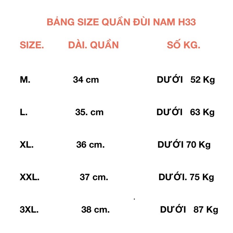 Combo 3 Quần đùi ngủ nam H33.Chất liệu vải mịn đẹp , thoáng mát .