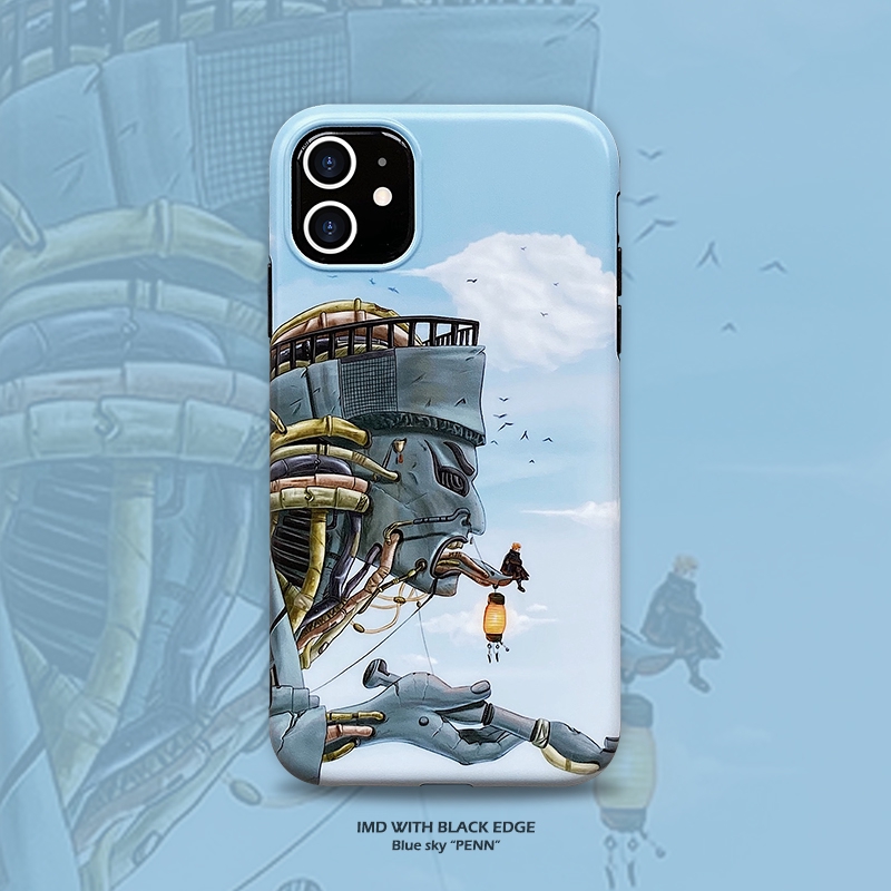 Ốp điện thoại dẻo in hình Naruto màu xanh dương cho Iphone 11 Pro MAX i7 i8 Plus XR XS MAX XS 12