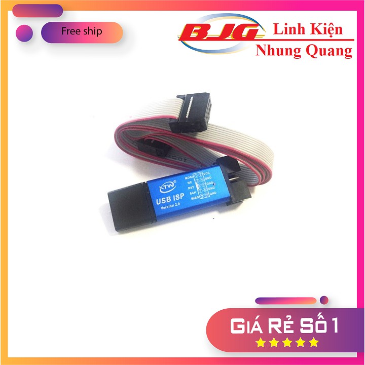 Usb Isp - Mạch Nạp Code cho 8051, AVR,không vỏ