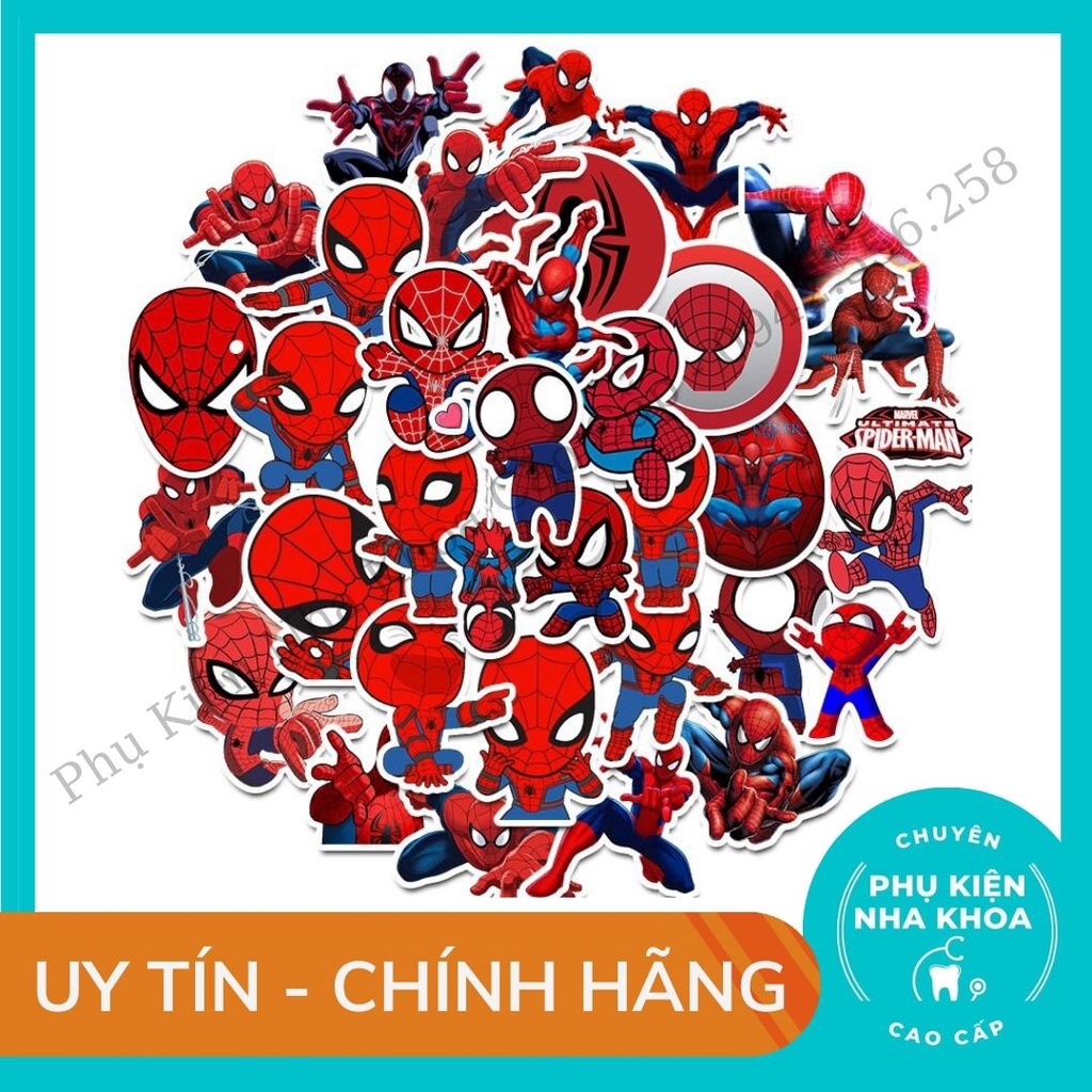 Bộ Sticker dán cao cấp chủ đề SPIDER MAN - NGƯỜI NHỆN