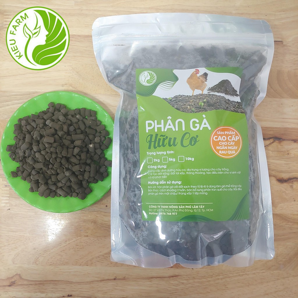 Phân gà hữu cơ nhập khẩu nén viên - 2kg