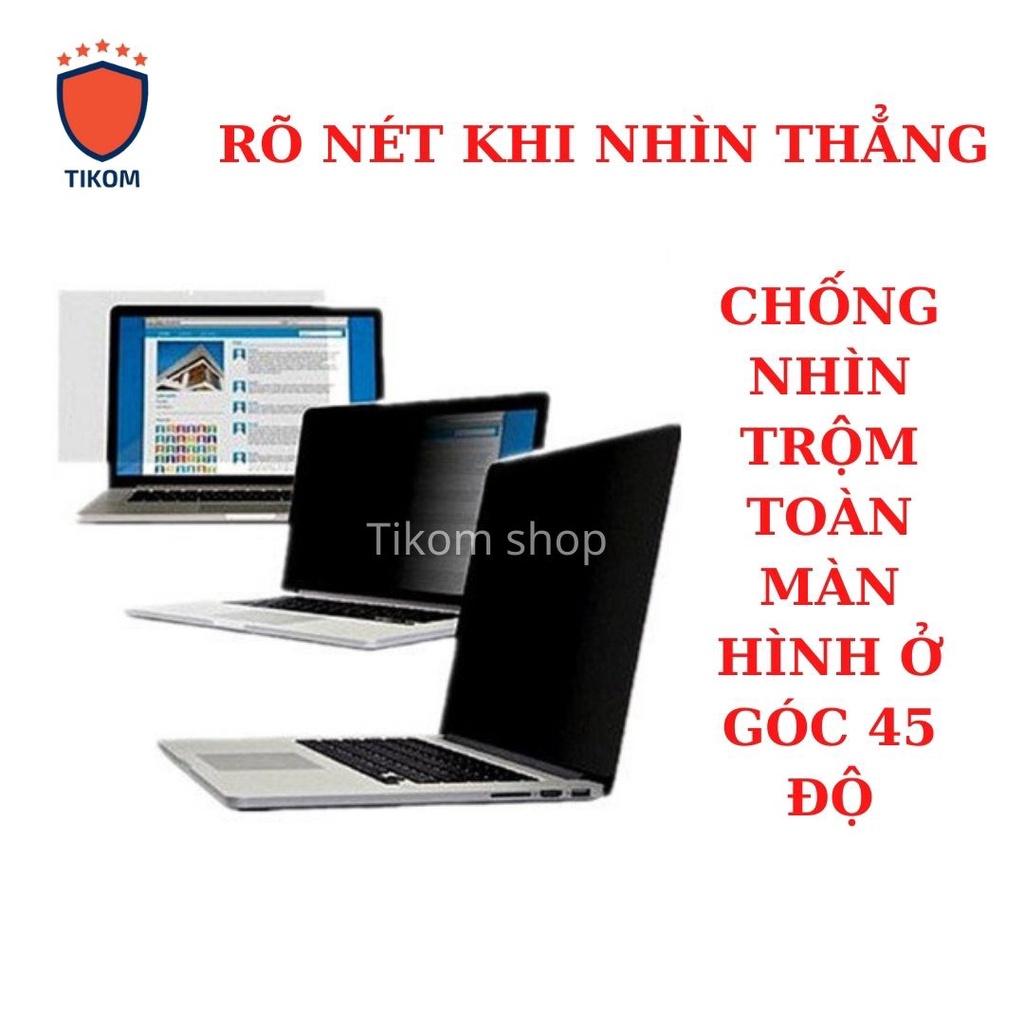 Film chống nhìn trộm cho laptop (loại cao cấp) – Tikom shop