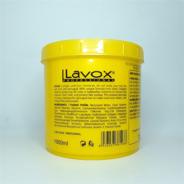 Hấp dầu Lavox Nano Collagen Mask 1000ml