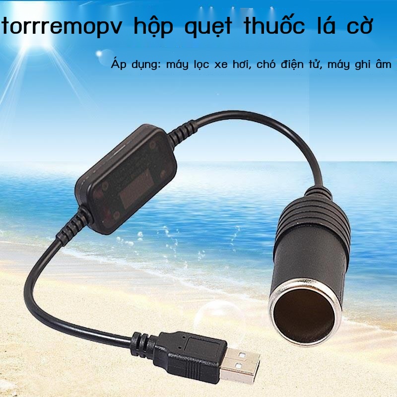 Phích Cắm Chuyển Đổi usb Sang Bật Lửa Thuốc Lá Tiện Dụng Cho Xe Hơi