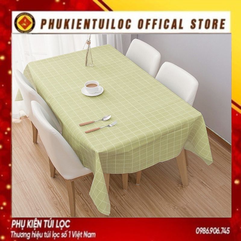 Khăn Trải Bàn Ô VUÔNG CARO Hàn Quốc, Thảm Picnic Vải Peva, Phông Nền Chụp Ảnh Vintage Trang Trí Bàn Học- Phukientuiloc.c