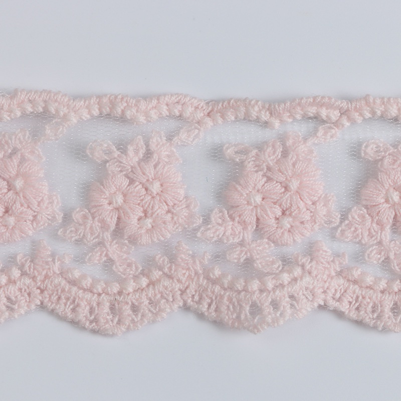 Cuộn Vải Ren Cotton 4cm Dài 1M Thêu Hoa Dùng Làm Đồ Thủ Công