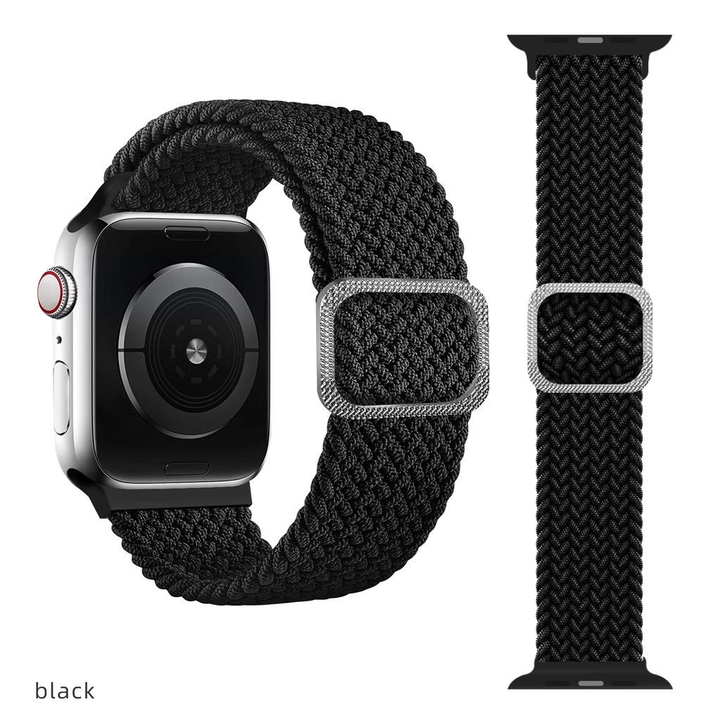 Dây Đeo Đồng Hồ Bằng Nylon Điều Chỉnh Được Cho Apple Watch Ultla Series 3 4 5 SE 6 7 8 44mm 40mm 42mm 38mm 45mm 49mm 41mm
