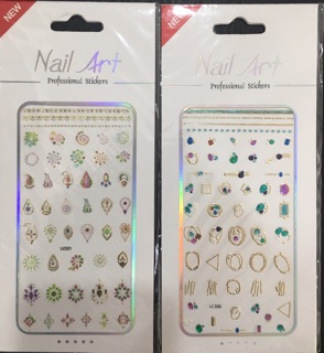 Sticker Dán Móng 3D(mẫu hoa văn)