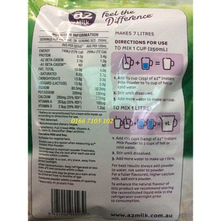 Sữa Tươi Dạng Bột Nguyên Kem A2, Úc