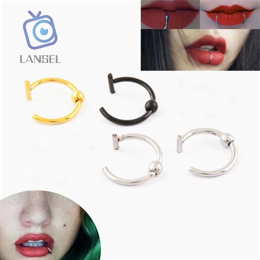 Khuyên xỏ mũi/ tai/ môi tùy chọn màu sắc thời trang cho nam và nữ