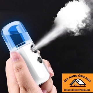Máy Phun Sương Xông Hơi Mặt NaNo Mini Cầm Tay Hỗ Trợ Dưỡng Da Cấp Nước Tối Đa