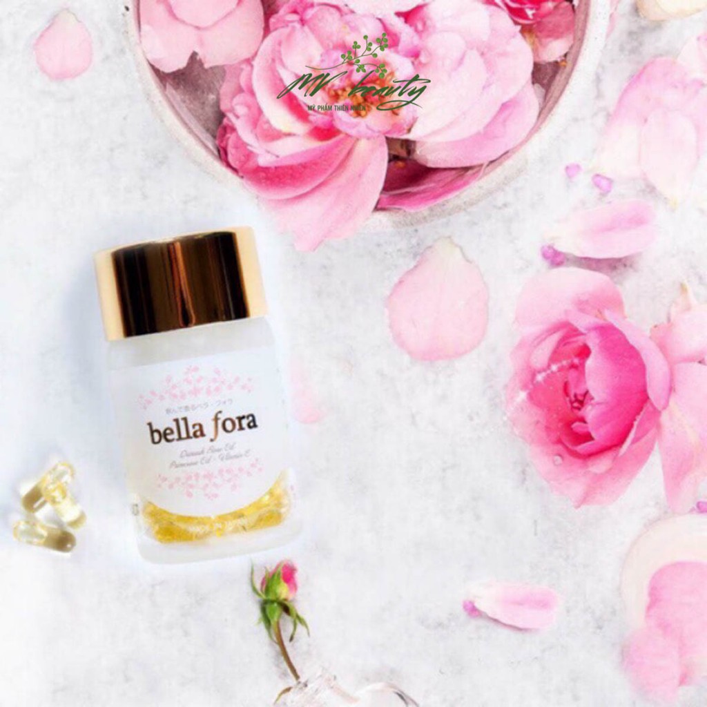 Viên uống tăng cường nội tiết tinh chất hoa hồng Bella Fora, tỏa hương tự thân cơ thể Nhật Bản 1