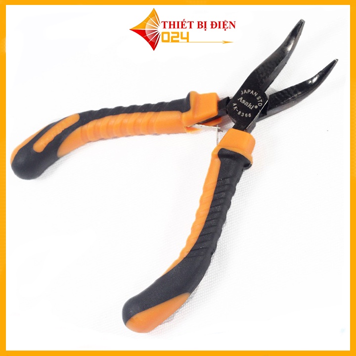 Kìm Nhọn Cong Asaki Ak-8366