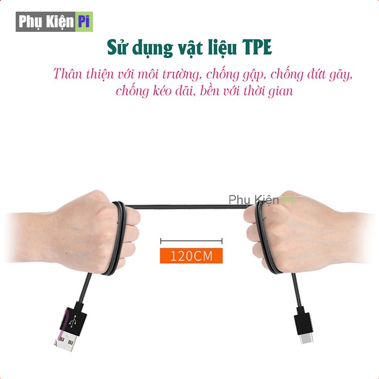 Cáp sạc Samsung Type C dài 1.2m hỗ trợ sạc nhanh 3A cho các máy SamSung