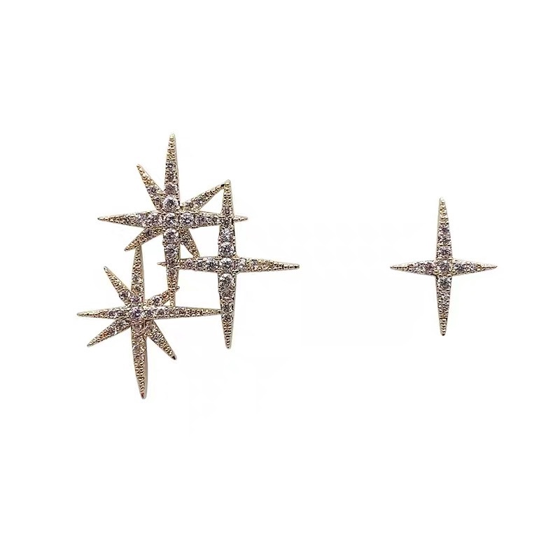 Bông Tai Ngôi Sao Đính Đá Sang Trọng Cho Nữ