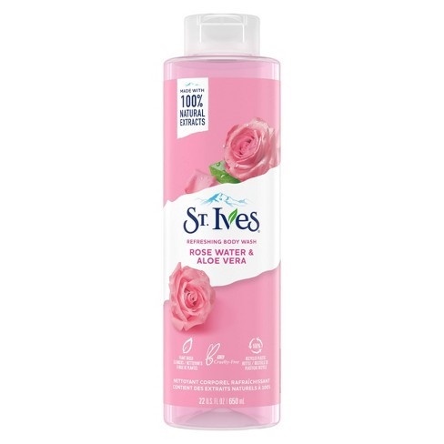 Sữa Tắm St.Ives Hoa Hồng Và Lô Hội Tươi Mới Da 650ml Rose Water &amp; Aloe Vera Body Wash