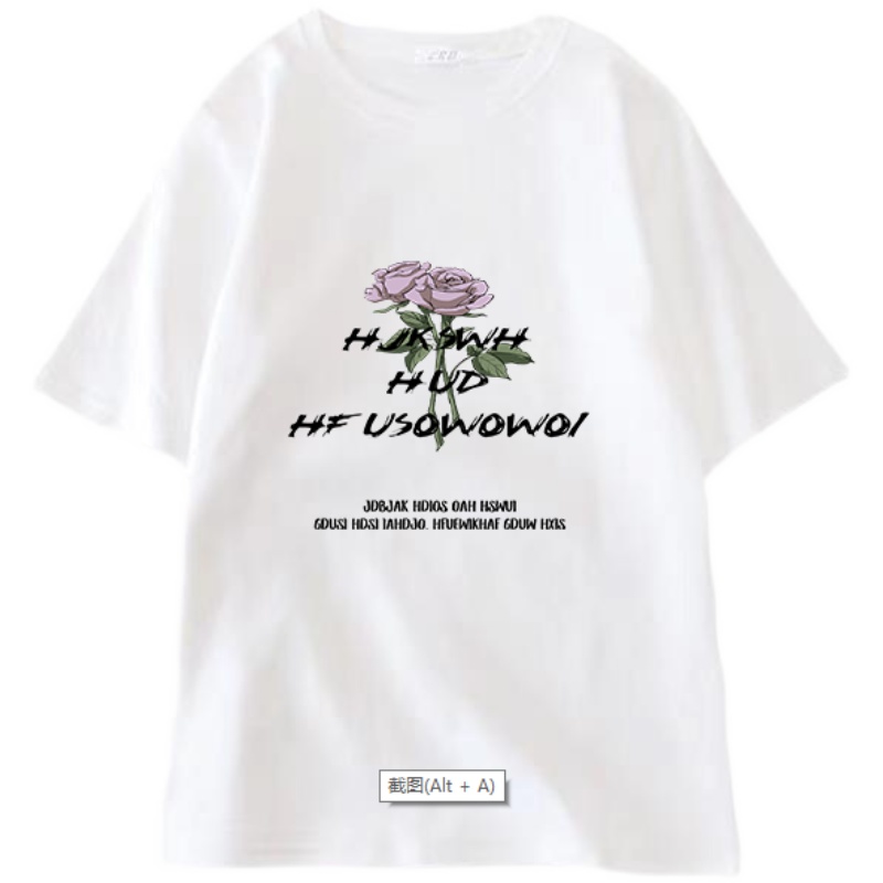 Áo Thun Cổ Tròn In Họa Tiết Đơn Giản Thời Trang Hàn Quốc 197734 | BigBuy360 - bigbuy360.vn