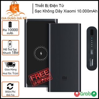 Sạc Dự Phòng Không Dây Xiao-mi Polymer 10000mAh 2021, Bảo Hành 12 Tháng