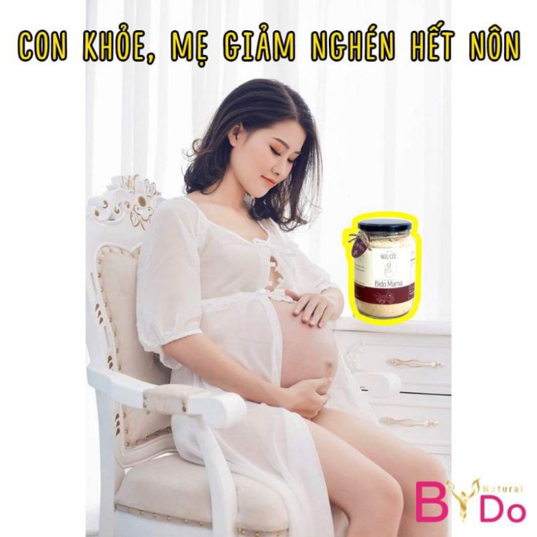 [CHÍNH HÃNG]Bột Ngũ Cốc Bà Bầu Cao Cấp Bido Mama mẹ giảm nôn nghén, bé tăng cân đều, thơm ngon bổ dưỡng