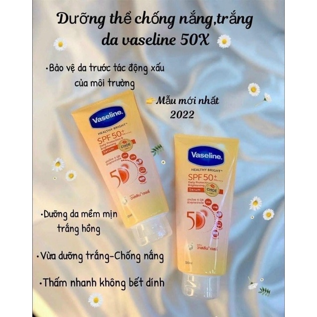 Sữa dưỡng thể VASELINE 50x Thái Lan