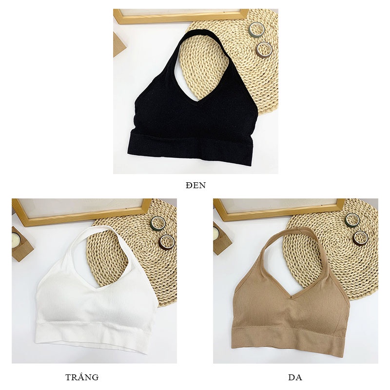 Áo bra yếm croptop nữ gân tăm thoải mái thoáng mát thấm hút tốt LAVENUSA AL69