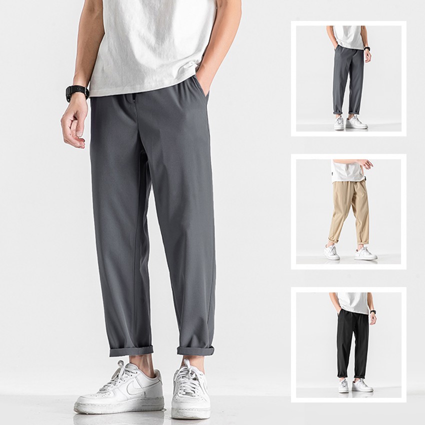 Quần Tây Âu Chinos Nam Dáng Baggy Trơn Đơn Giản 3 Màu Basic Dễ Mặc MENFASHION1989 JOGGER NAM 9000066C3