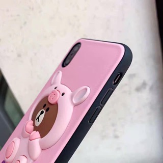 ỐP GẤU NỔI SILICONE - CASE IPHONE